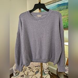Altar'd State Light Gray/Blue Women's Sweater Sz M/L